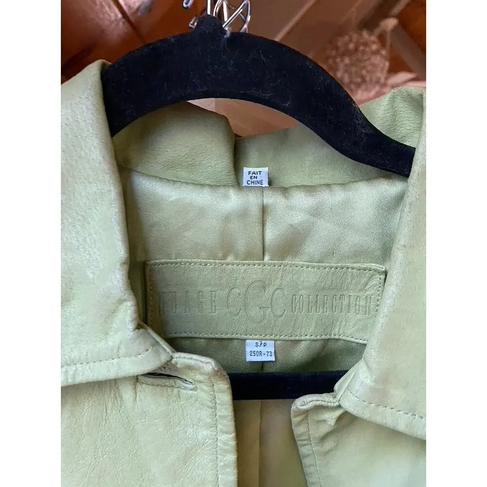 Green Leather Jacket Vintage